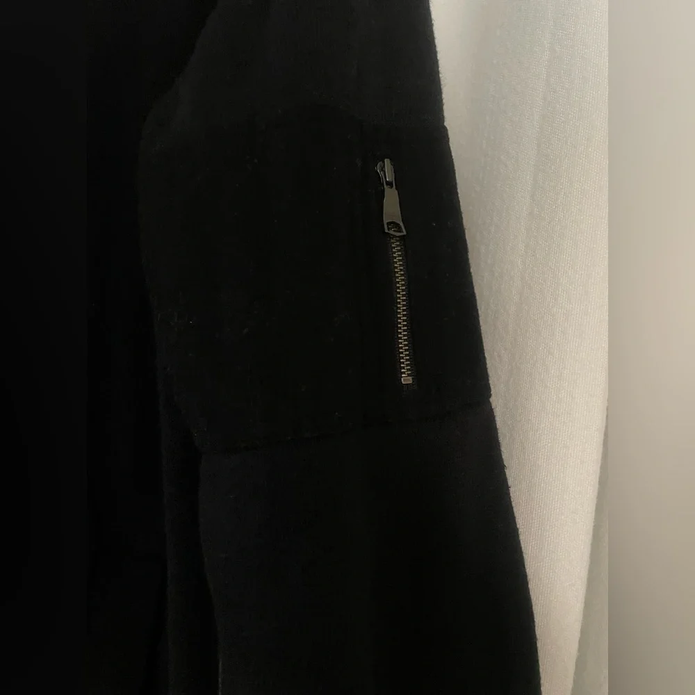 Banana Republic Men's Black Zip-Up Sweater XL